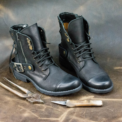 Sztyblety męskie skórzane czarne – Maron | Jordan Handmade Shoes – zdjęcie 6