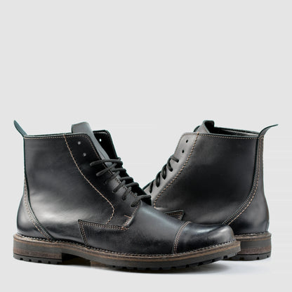 Sztyblety męskie skórzane czarne – Classic | Jordan Handmade Shoes – zdjęcie 4