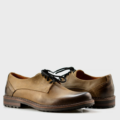 Brązowe skórzane półbuty męskie – Aldo | Jordan Handmade Shoes – zdjęcie 4