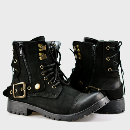 Czarne damskie skórzane botki – Elira | Jordan Handmade Shoes – zdjęcie 4