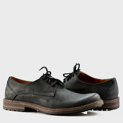 Czarne skórzane półbuty męskie – Aldo | Jordan Handmade Shoes – zdjęcie 4