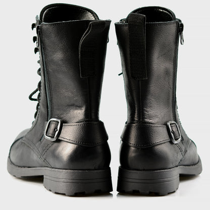 Skórzane męskie wysokie czarne sztyblety – Noah | Jordan Handmade Shoes – zdjęcie 5