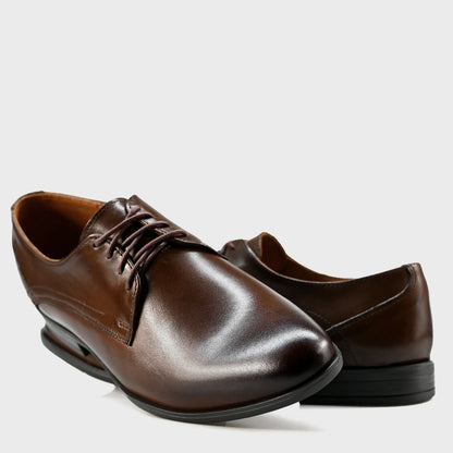 Brązowe skórzane półbuty męskie – Milano | Jordan Handmade Shoes – zdjęcie 4
