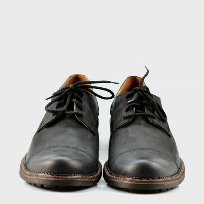 Czarne skórzane półbuty męskie – Mauro | Jordan Handmade Shoes – zdjęcie 6