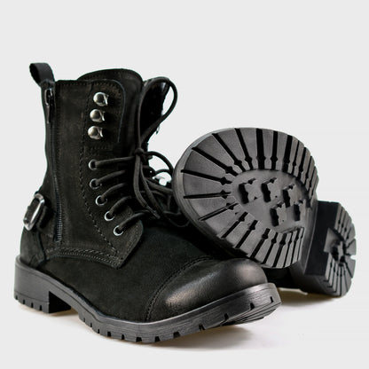 Czarne damskie skórzane botki – Aria | Jordan Handmade Shoes – zdjęcie 5