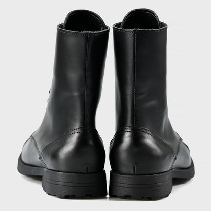 Skórzane męskie wysokie czarne sztyblety – Corvo | Jordan Handmade Shoes – zdjęcie 5