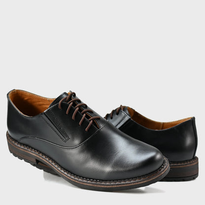 Czarne skórzane półbuty męskie – Dario | Jordan Handmade Shoes – zdjęcie 5