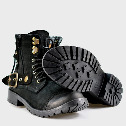Czarne damskie skórzane botki – Elira | Jordan Handmade Shoes – zdjęcie 5