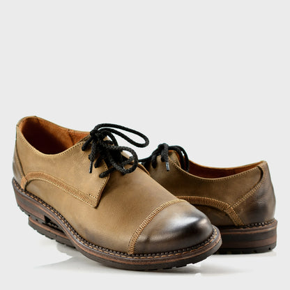 Brązowe skórzane półbuty męskie – Mauro | Jordan Handmade Shoes – zdjęcie 5