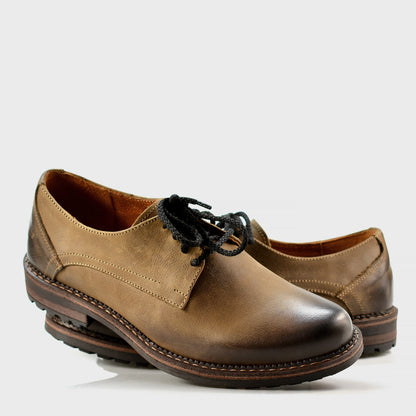 Brązowe skórzane półbuty męskie – Aldo | Jordan Handmade Shoes – zdjęcie 5