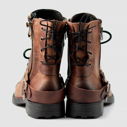 Sztyblety męskie skórzane brązowe – Maron | Jordan Handmade Shoes – zdjęcie 5
