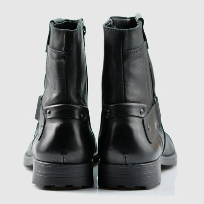 Sztyblety męskie skórzane czarne – Casual | Jordan Handmade Shoes – zdjęcie 5
