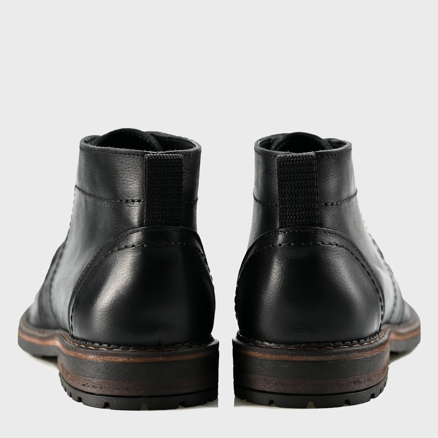 Handmade Black Leather Men’s Combat Boots – Hawk | KarolShoes