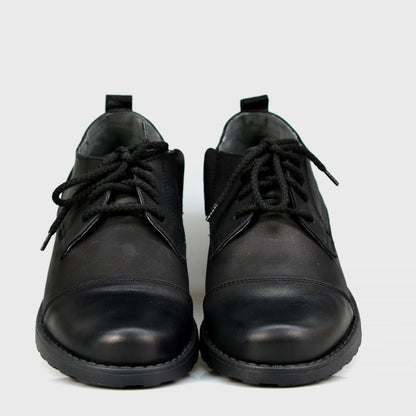 Czarne skórzane półbuty męskie – Paul | Jordan Handmade Shoes – zdjęcie 5