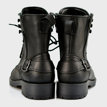 Czarne damskie skórzane botki – Alexa | Jordan Handmade Shoes – zdjęcie 6