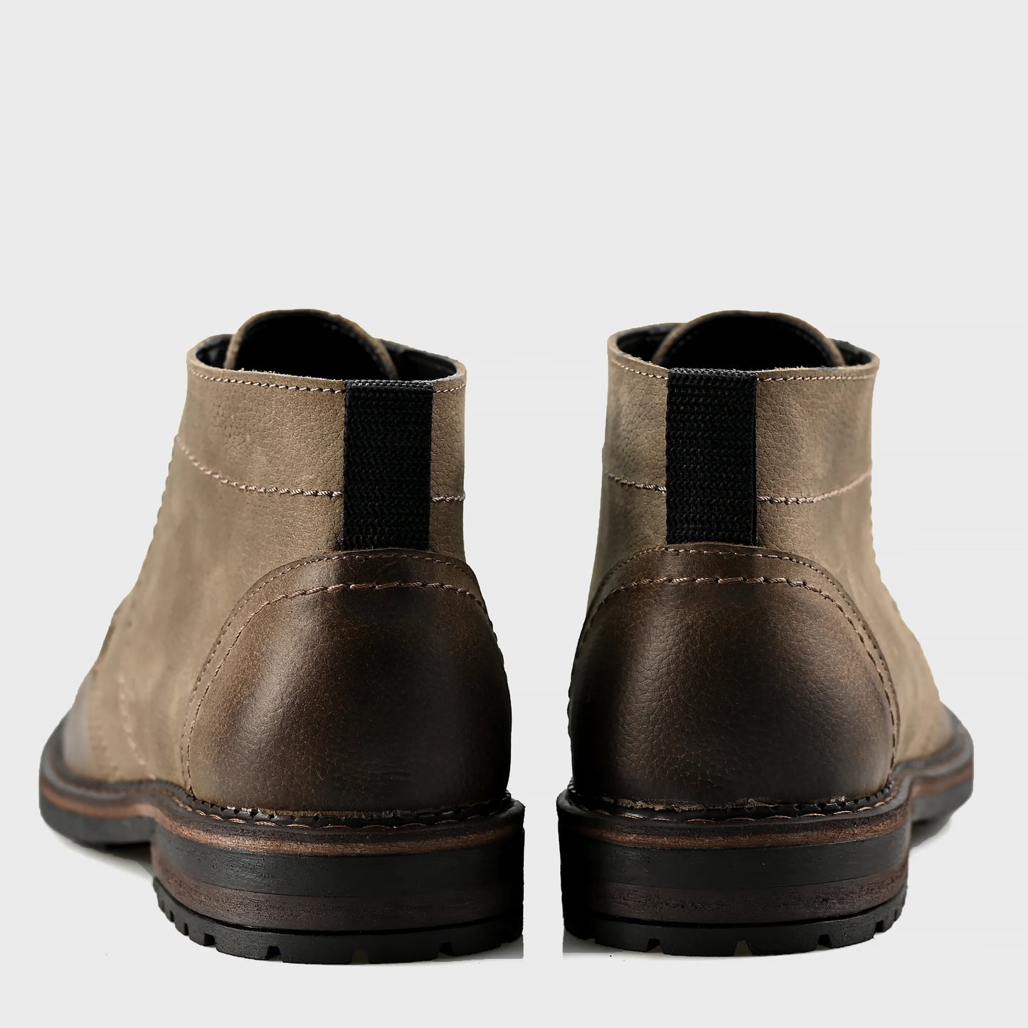 Handmade Brown Leather Men’s Combat Boots – Hawk | KarolShoes