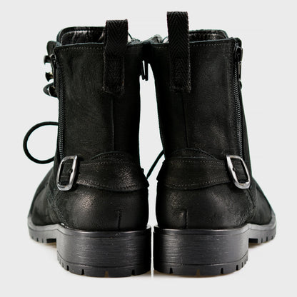 Czarne damskie skórzane botki – Aria | Jordan Handmade Shoes – zdjęcie 6