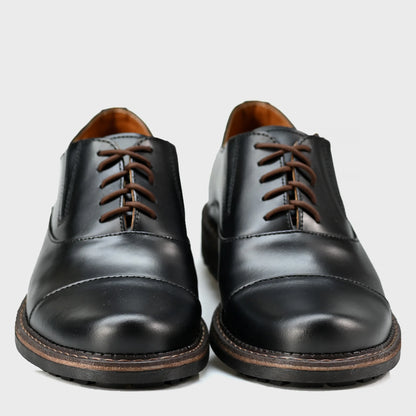 Czarne skórzane półbuty męskie – Enzo | Jordan Handmade Shoes – zdjęcie 6