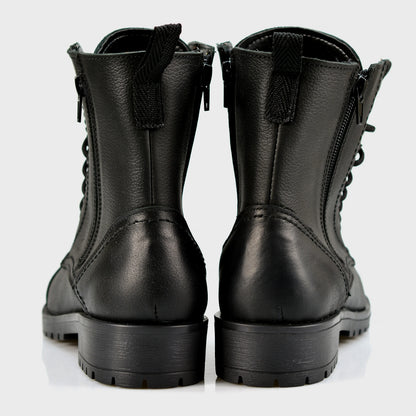 Czarne damskie skórzane botki – Ella | Jordan Handmade Shoes – zdjęcie 6