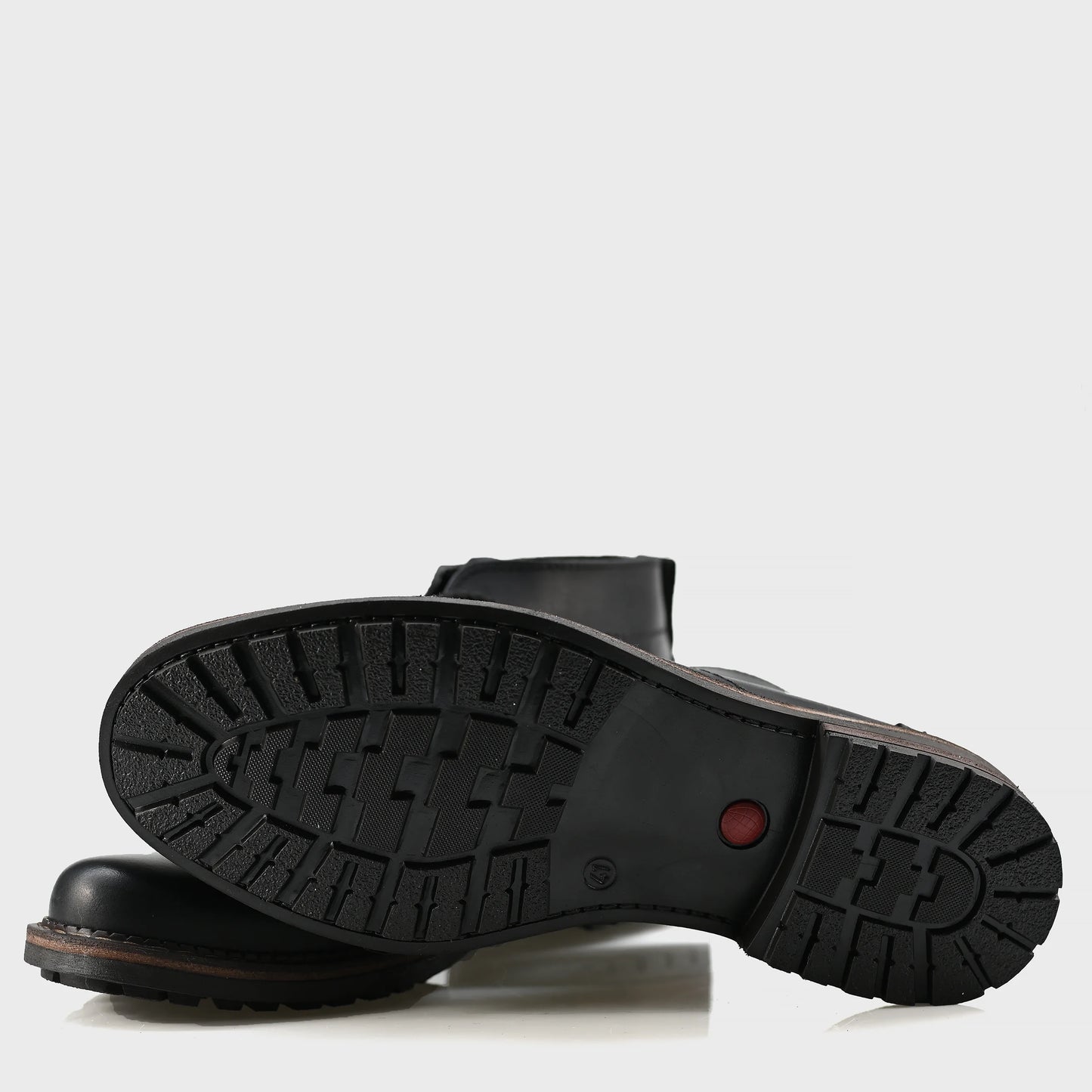 Handmade Black Leather Men’s Combat Boots – Hawk | KarolShoes