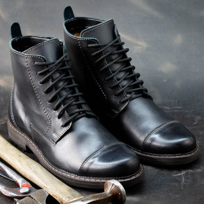Sztyblety męskie skórzane czarne – Classic | Jordan Handmade Shoes – zdjęcie 9