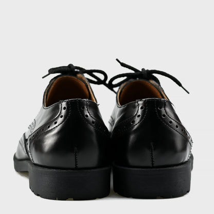 Czarne skórzane brogsy męskie – Oxford Ridge | Jordan Handmade Shoes – zdjęcie 6