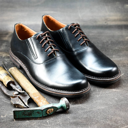 Czarne skórzane półbuty męskie – Dario | Jordan Handmade Shoes – zdjęcie 8