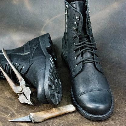 Sztyblety męskie skórzane czarne – Alex | Jordan Handmade Shoes – zdjęcie 9