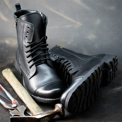 Sztyblety męskie skórzane czarne – Elegant | Jordan Handmade Shoes – zdjęcie 8