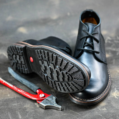 Sztyblety męskie skórzane czarne – Hawk | Jordan Handmade Shoes – zdjęcie 8