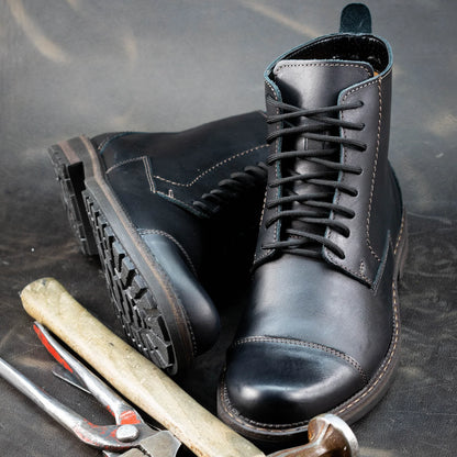 Sztyblety męskie skórzane czarne – Classic | Jordan Handmade Shoes – zdjęcie 6