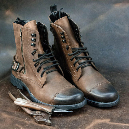 Sztyblety męskie skórzane brązowe – Alex | Jordan Handmade Shoes – zdjęcie 8
