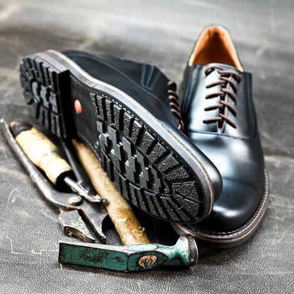 Czarne skórzane półbuty męskie – Dario | Jordan Handmade Shoes – zdjęcie 9