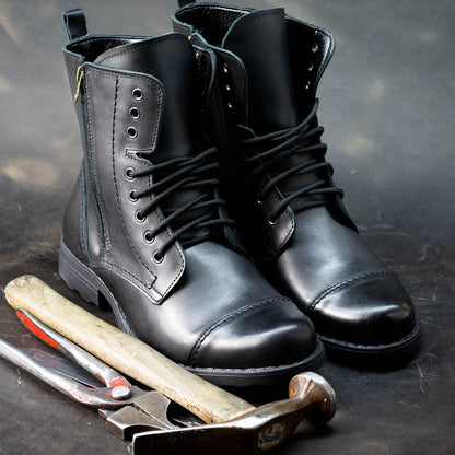 Sztyblety męskie skórzane czarne – Elegant | Jordan Handmade Shoes – zdjęcie 6