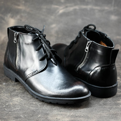Sztyblety męskie skórzane czarne – Raven | Jordan Handmade Shoes – zdjęcie 9